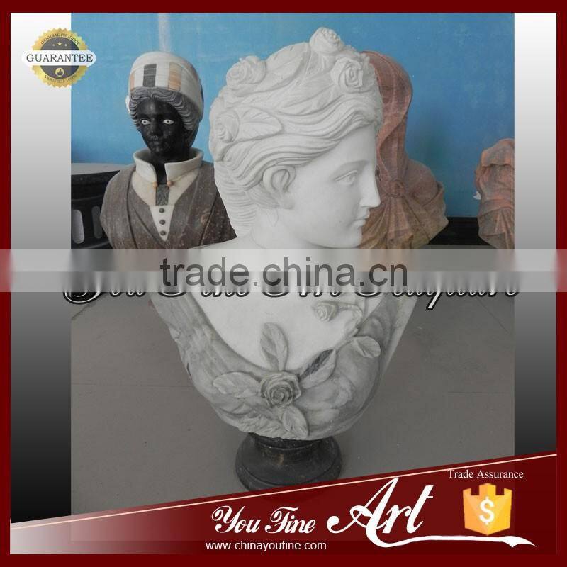Indoor Natural Marble Woman Bust Statue