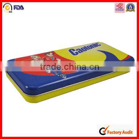 factory custom rectangle metal pencil box