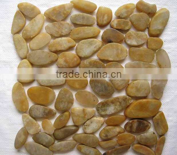 Yellow Pebble Stone Floor Tile Natural Pebble Stone Paver