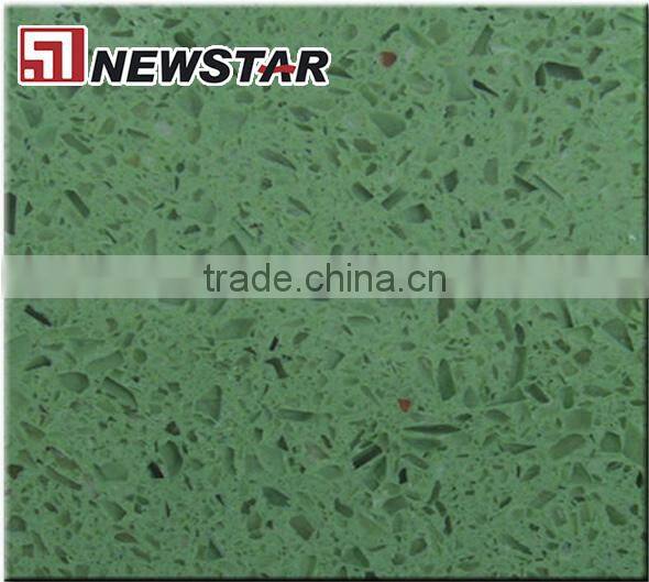 Newstar cheap polished green artificial stone wall decoration