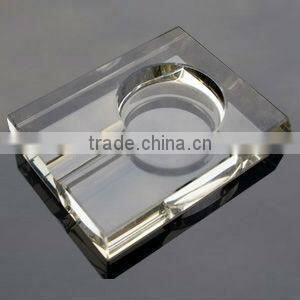 square crystal glass cigar ashtray wholesale