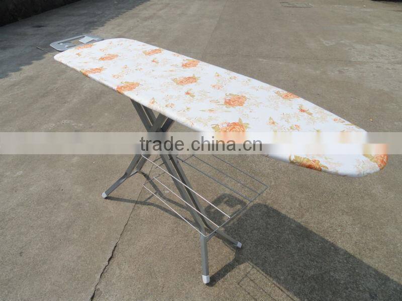 mesh folding ironing board with cloth rack