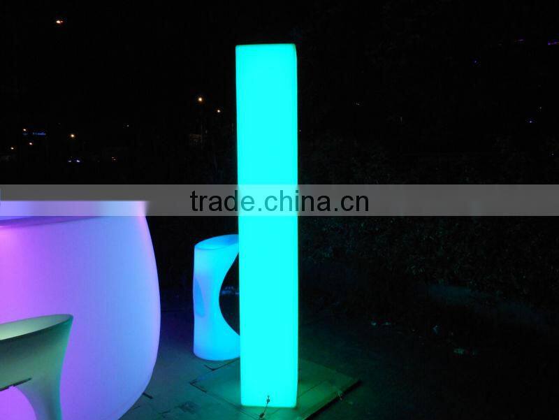 3D color changing illuminated wireless led column/pillar