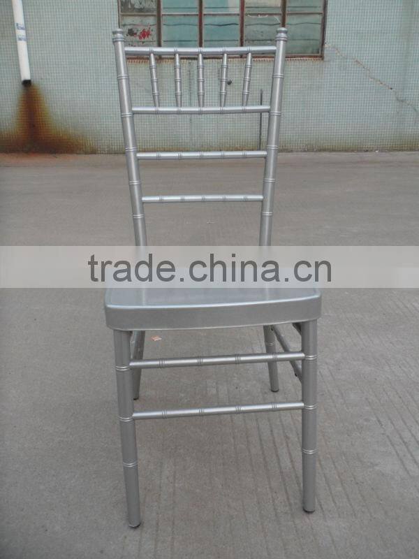 Silver Aluminum Chiavari Stackable Chair FD-908 Silver color