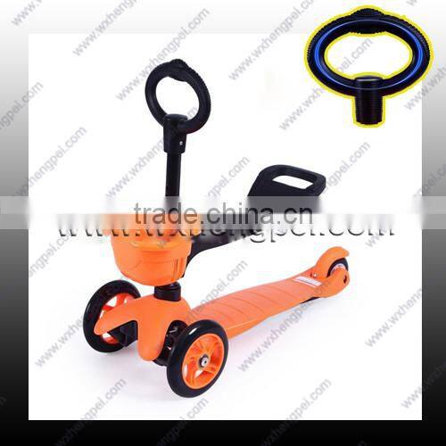 120mm PU flashing wheels scooter with CE