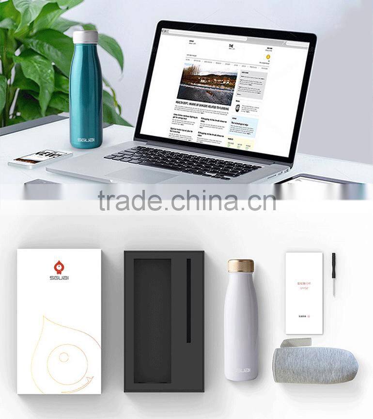 New Smart Water Vacuum Bottle with Reminder, Mobile APP Control Intelligent Outdoor Sport Water Cup For Wholesale