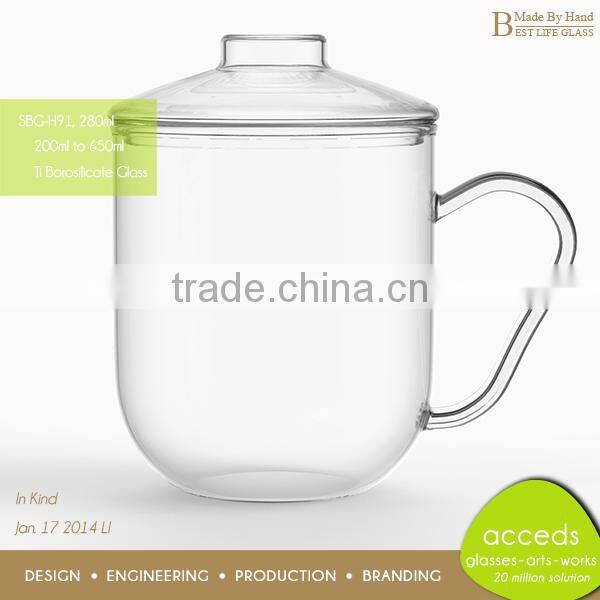 Heat-Resistant Professional Custom Handle Wine Glass Cup