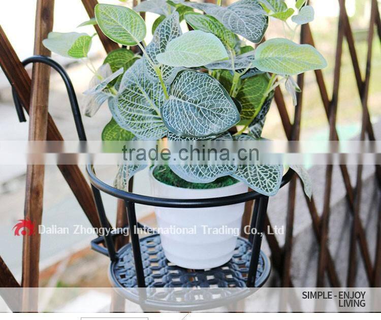 bold hanging basket indoor outdoor plant metal corner hanging flower pot stand
