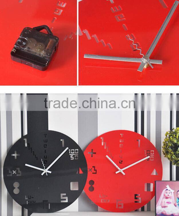 Supply fashion DIY graphics digital clock / wall clock --black