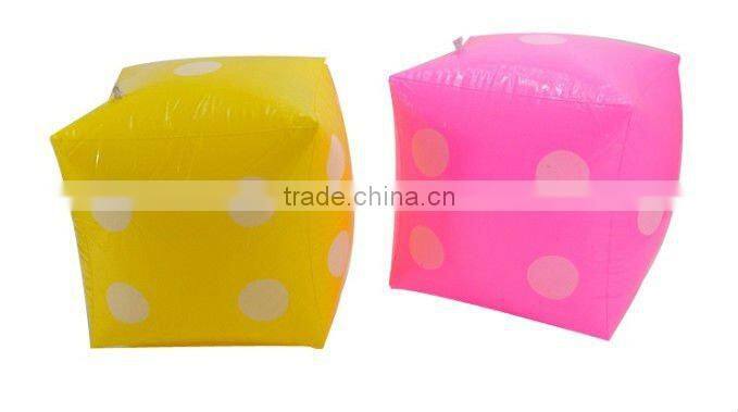 Supply fashion kids dice inflatable toy stock small order