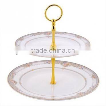 Porcelain Double Cake Dinner Plate