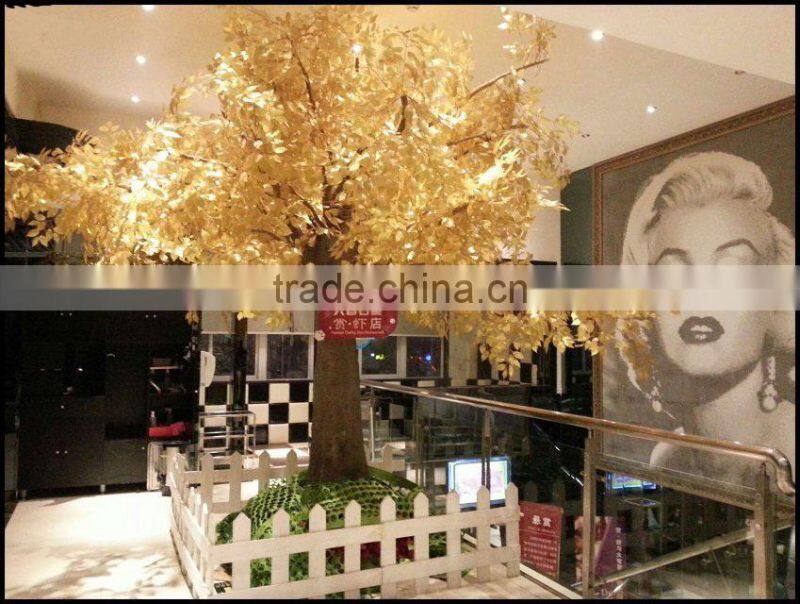 large fake ficus tree indoor /outdoor factory artificial gloden ficus tree