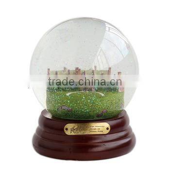 home decor house snow ball water glass snow globe