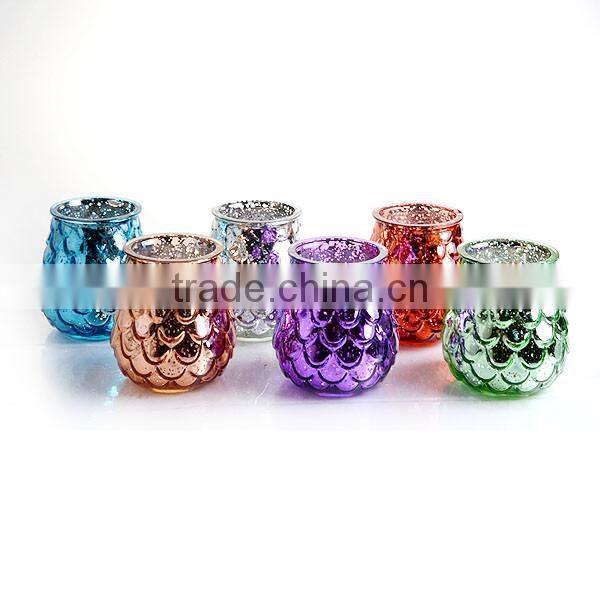 Halloween used skull hard candle jar