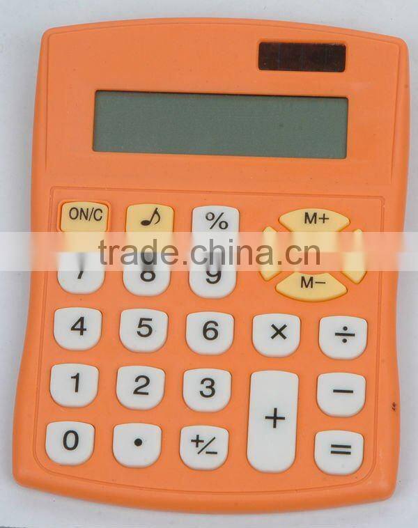 Plastic electronic solar desktop office calculator