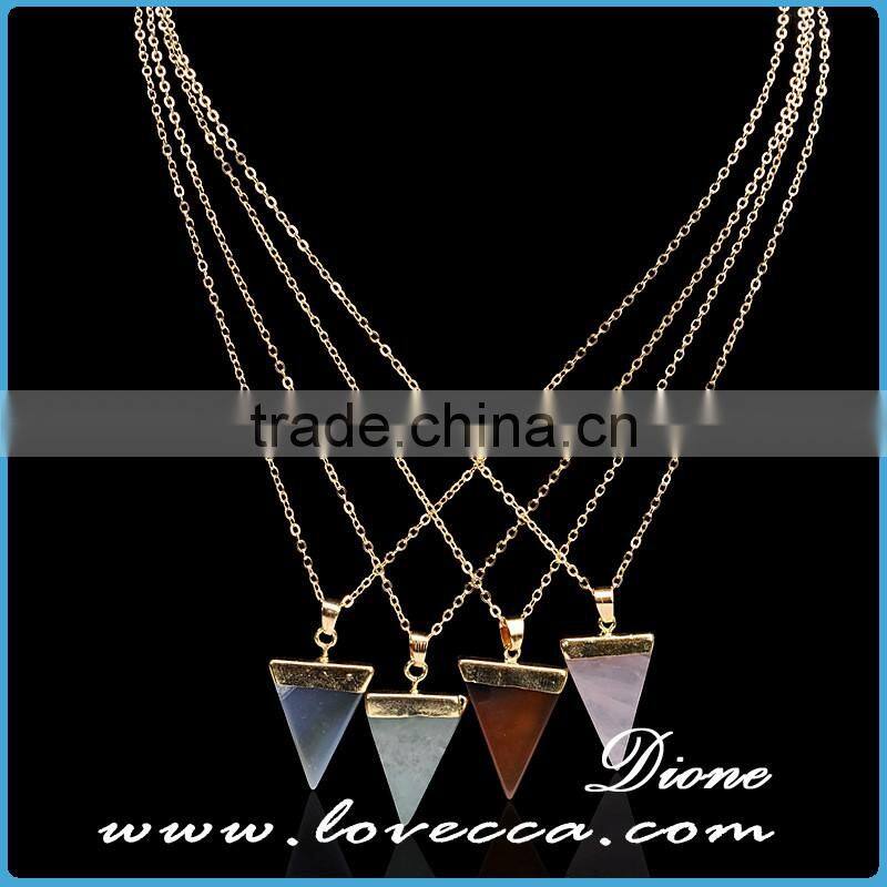 Natural Quartz Crystal Pendant, Druzy Gem Stone Pendant Charms