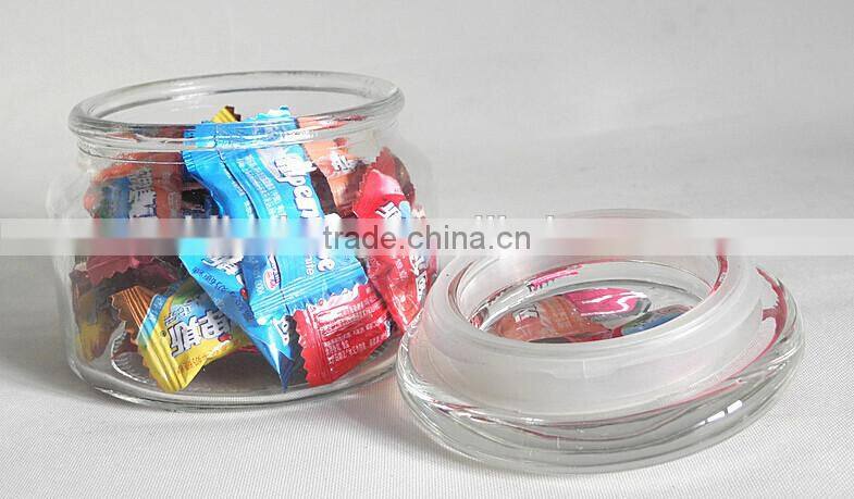 high quality hermetic glass jars with glass lid