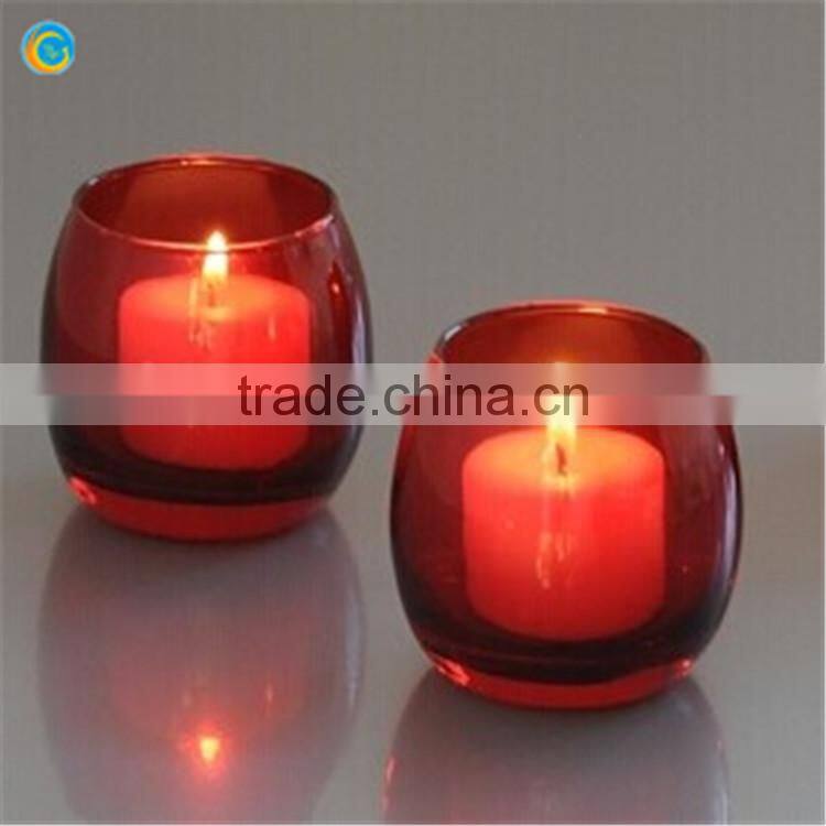 Glass Votive Candle Holders round egg shape