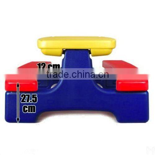 NEW Outdoor Indoor Plastic Kids Group Team Play Folding Table Chair Bench Set Ages 3+