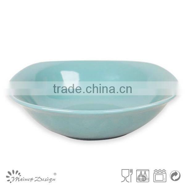 20pcs newest high quality light blue ceramic stoneware square dinnerware set
