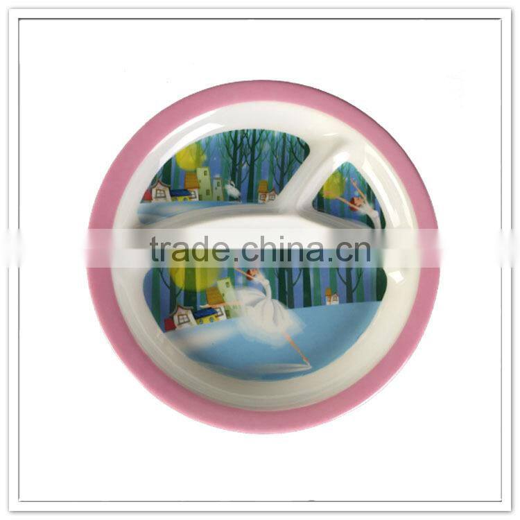 Bormioli papillon dancing girl kids personalized decorative biodegradable plates