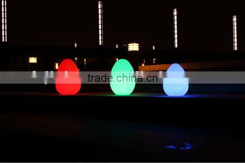 waterproof rechargeable illuminated plastic led egg