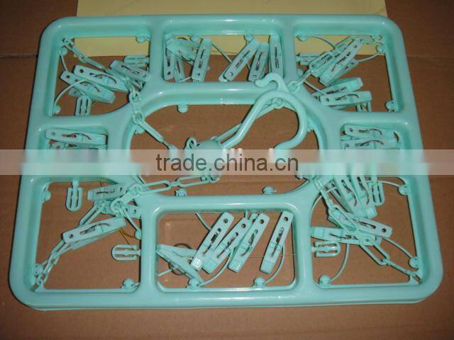 plastic Hanging Clothes Socks Bra Underwear Drying Hanger Rack clip