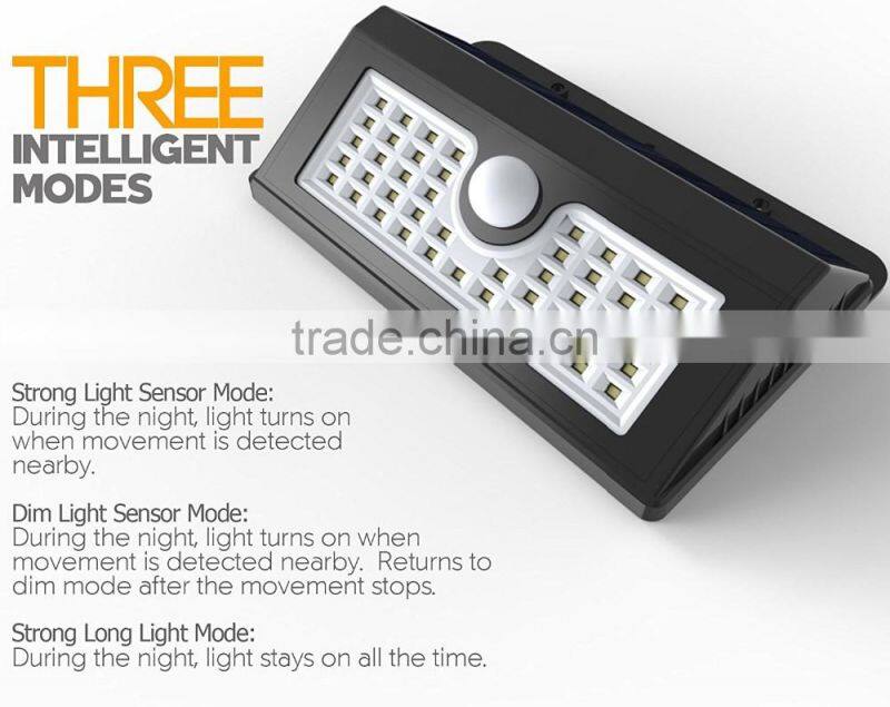 2017 new low price high qulity 45LED motion waterproof solar motion sensor light
