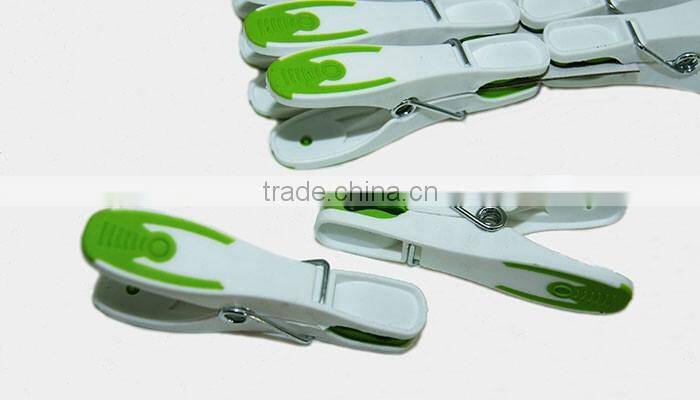 houseware soft grip spring strong printed TPR material clothes pin