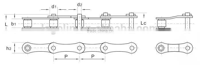 Double pitch transmission roller chains ( B series)