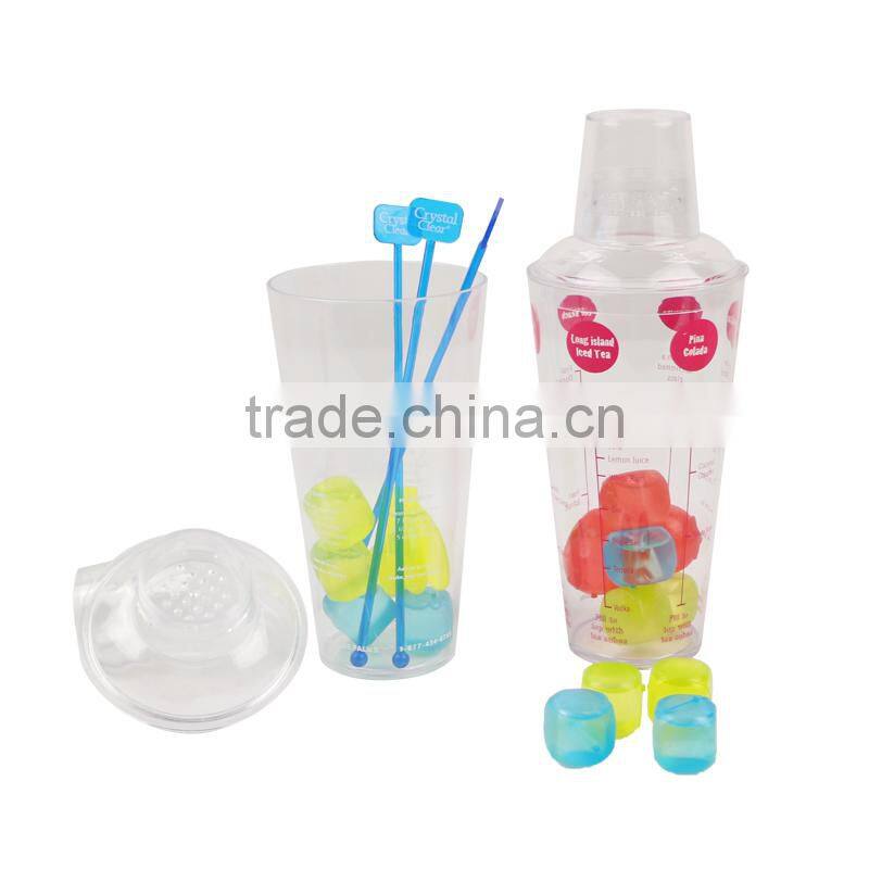 2016 new 28 oz plastic cocktail shaker bottle for sales