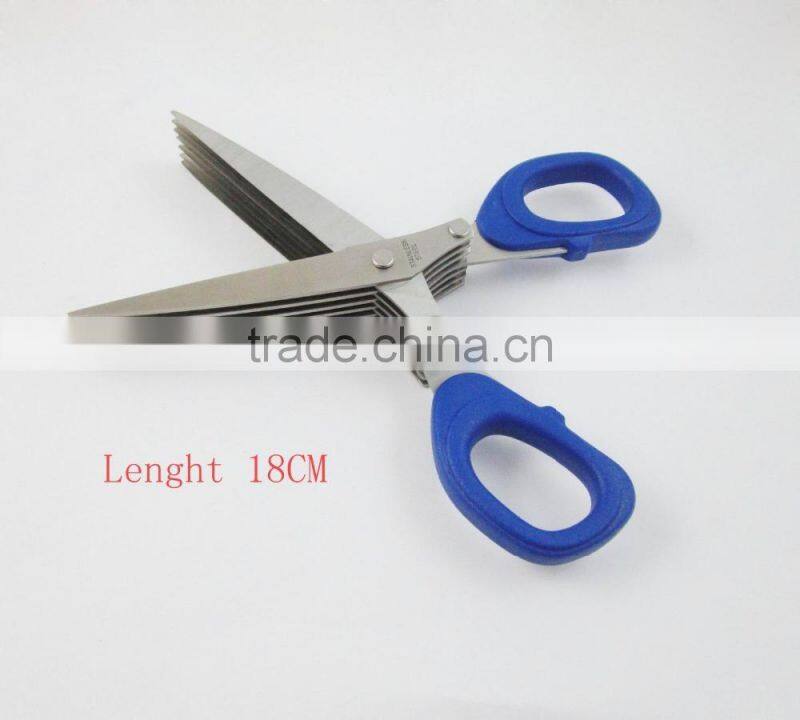 LFGB Stainless Steel 5 Layer Herb Scissors