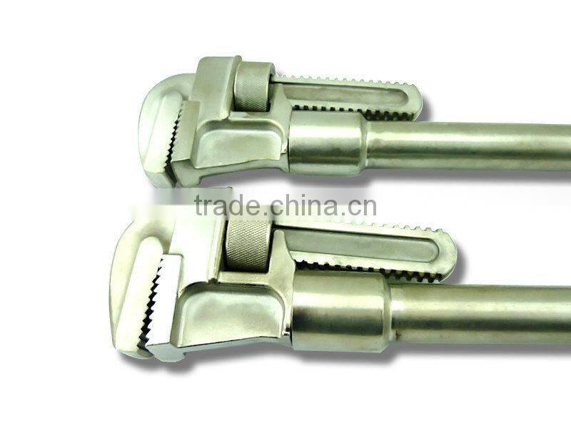 Non-magnetic 304 Stainless Steel Pipe Wrench American Type,SS Pipe Vice,Rustless Steel Tools