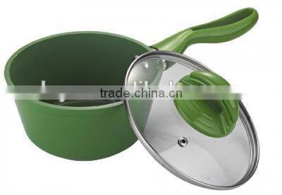 5pcs heat resistant painting die casting aluminum nonstick cookware set