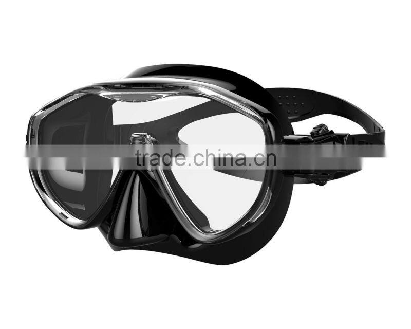 Low volume diving glasses, tempered glass dive mask(MK-102)