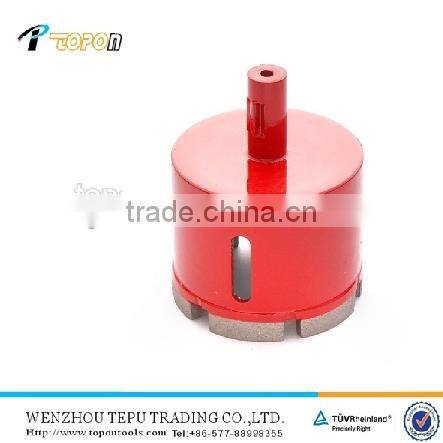 Diamond hole saw for granite-marble drilling, M14 tool shank