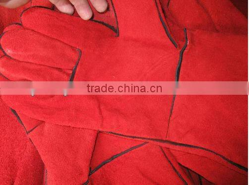 Guangzhou Orange Cow Split Welding Leather Working Gloves