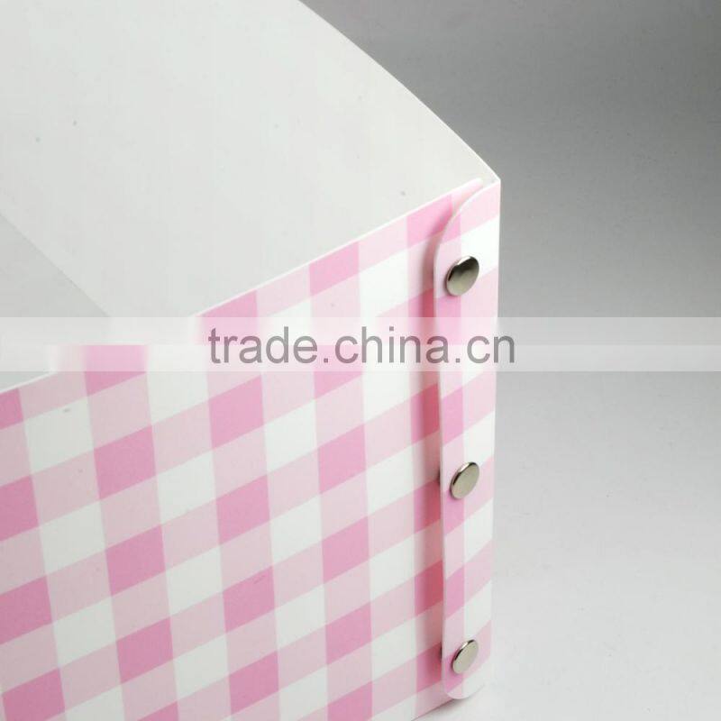New design K/D fastener button flat plastic storage boxes,storage cubes
