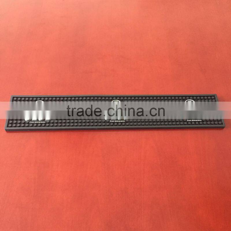 SGS anti-slip pvc bar mat soft rubber beer bar counter mat