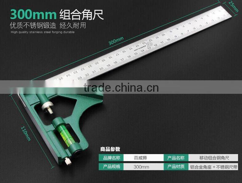 Berrylion 300mm High Grade Stainless Steel Combination Square Rulers