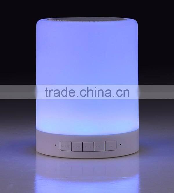 MP3 Player Portable Led Touch Sensor Table Lamp With Mini Bluetooth Speaker
