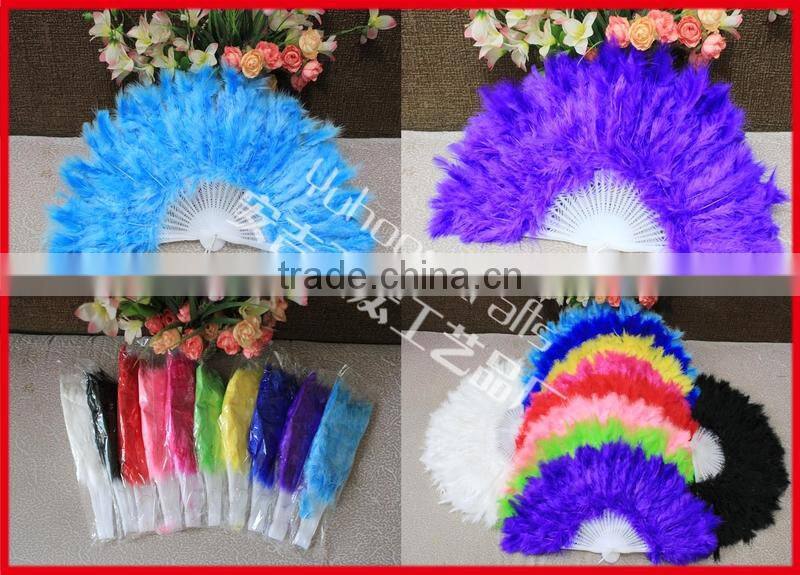 colorful party feather fan for promotion