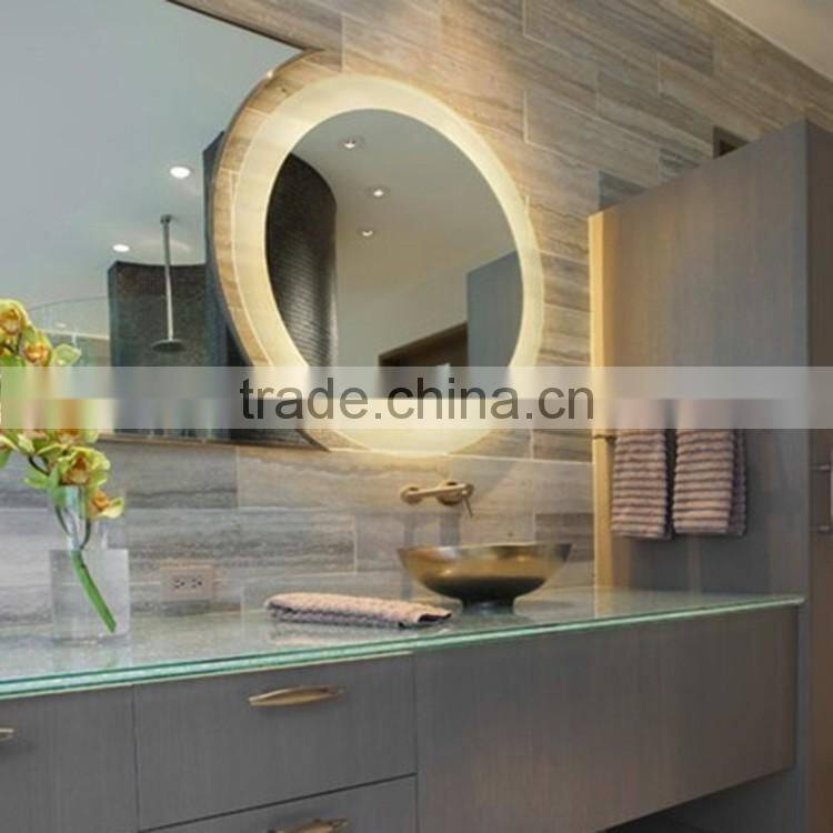 Oval Shaped Led Smart Mirror Bathroom with TV and Bluetooth Functions