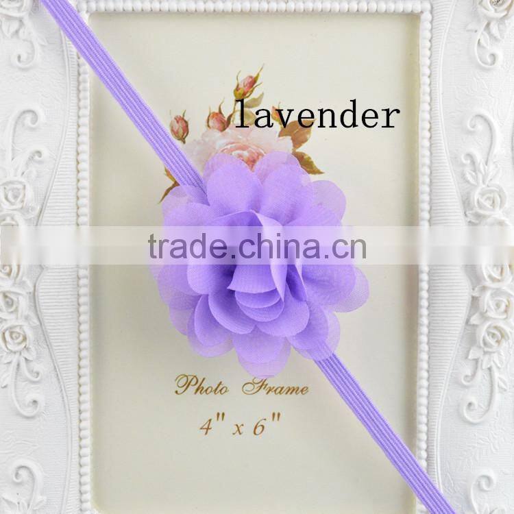 2015 Girl's Head Accessories Turban Headband Baby Flower Elastic Hairband Daisy Flower Lace Headband For Kids