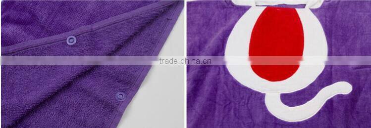 Wholesale kids Bathrobe Cartoon bathrobe with hood kids