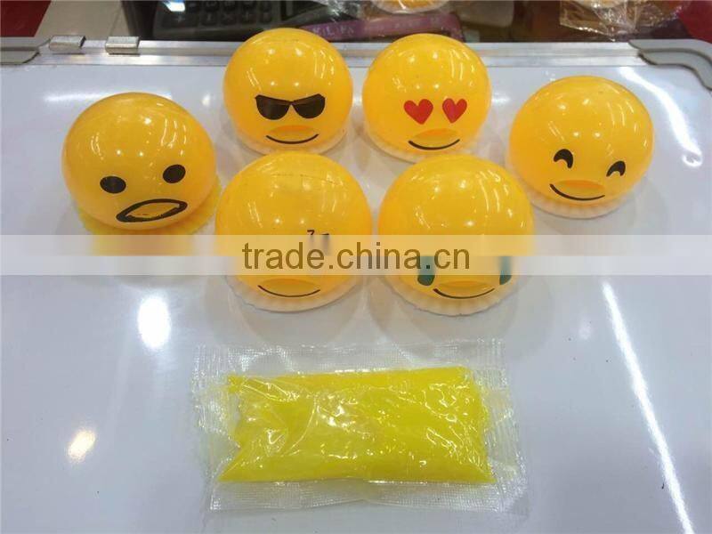 Rubber ball Yolk Vomiting Egg Toy funny egg toys
