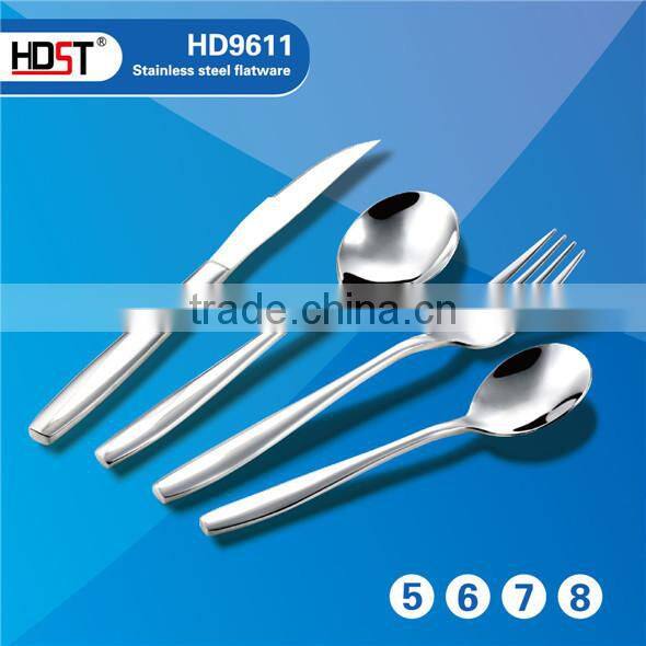Factory direct wholesale restaurant tableware;mirror polish stainless steel cutlery