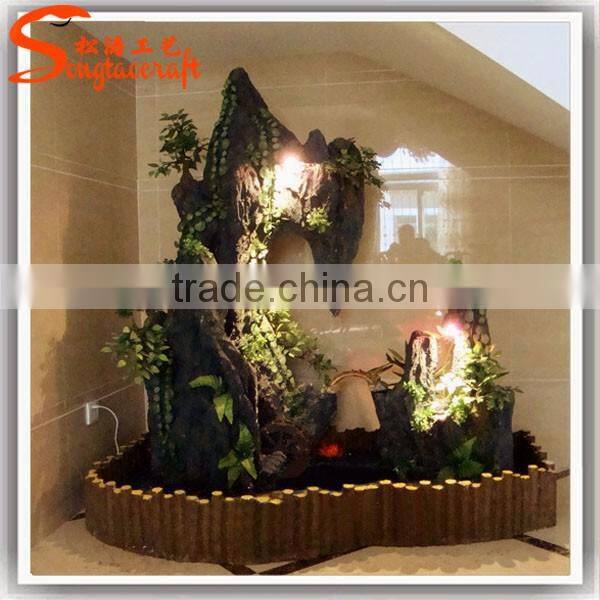 Hot sale Artificial Fountain indoor decoration customized fiberglass artificial water fountain