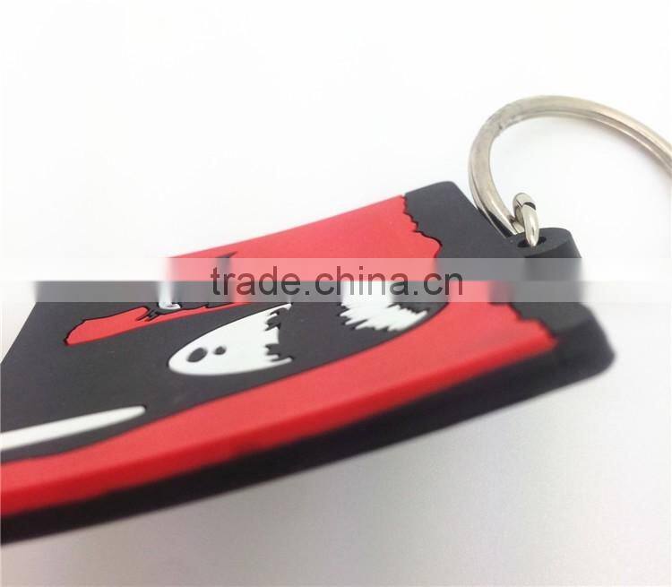 China manufacturer direct sale 2D PVC custom keychain maker