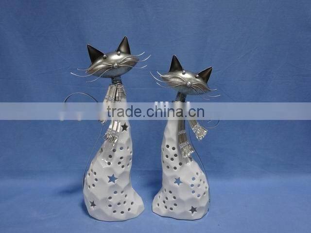 Animal cat decorations Porcelain XMAS decorations